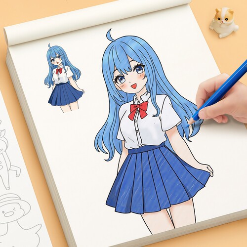 漫画入门手绘描摹本画画基础自学