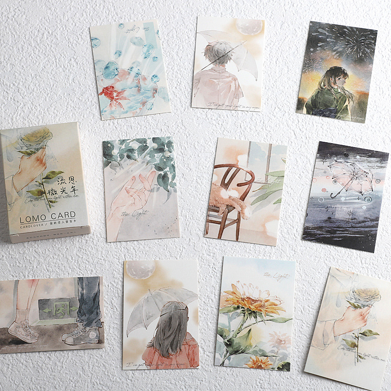 lomo小卡片可爱明信片