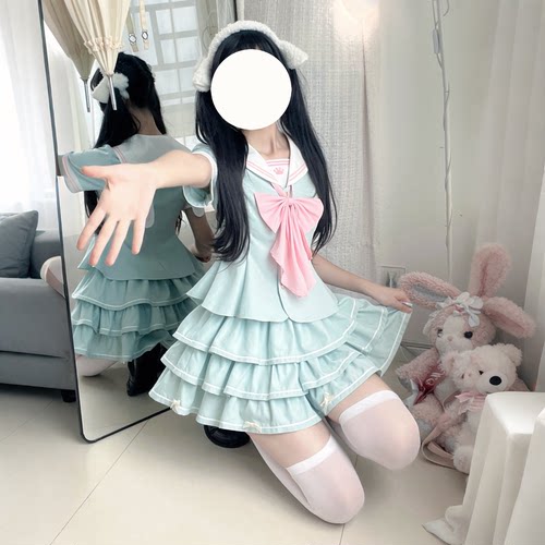 水手服原创jk制服套装百褶裙日系