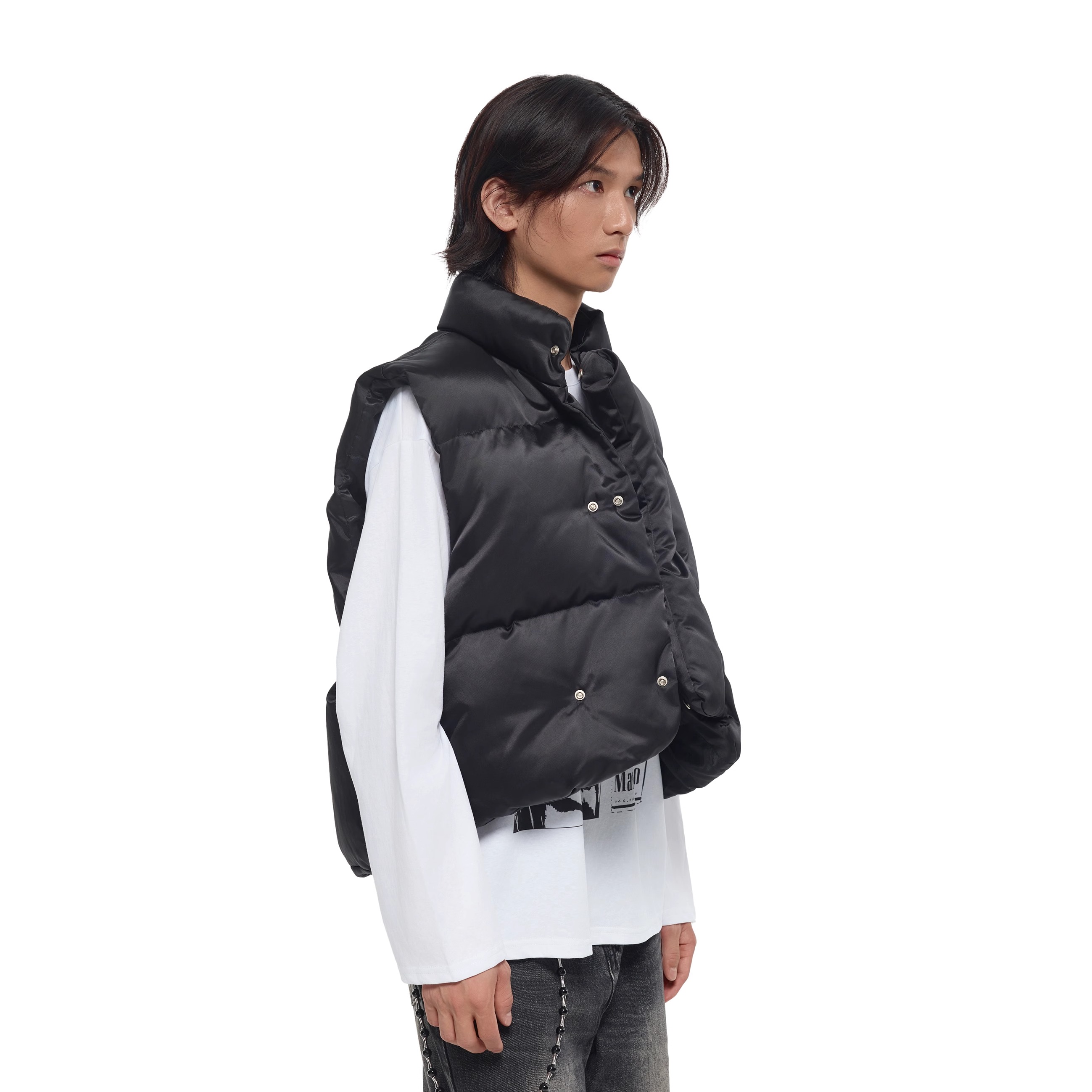 DERT保暖棉填充马甲廓形