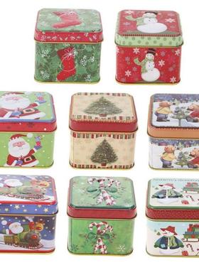 Christmas Gift Box Package Tin Box Wedding Party Candy