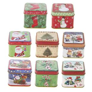 Christmas Gift Box Package Tin Box Wedding Party Candy