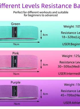 Fabric Resistance Hip Booty Bands Glute Thigh Elastic Workou