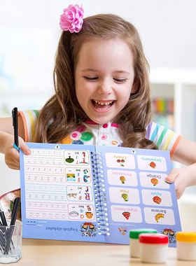 Copy Book Children Writing Sticker Practice English Copybook