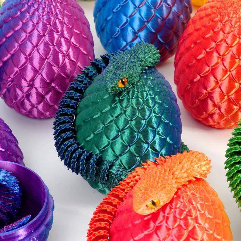 0cm D Printed Viper Snake Egg Crystal Dragon Egg Fidget To