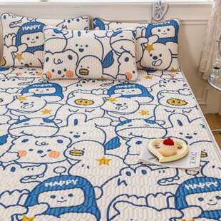 乳胶凉席三件套2023新款冰丝床单凉垫学生宿舍夏天空调席子可水洗