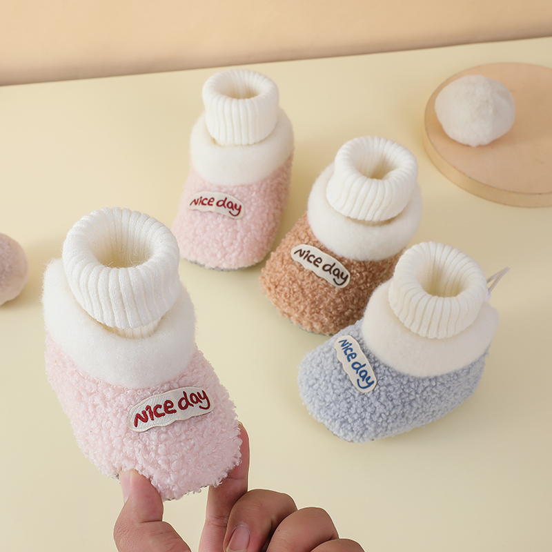 婴儿鞋子秋冬款宝宝袜鞋