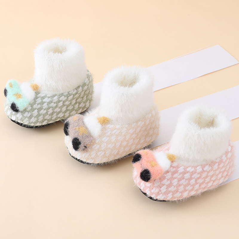 学步鞋袜冬季卡通图案