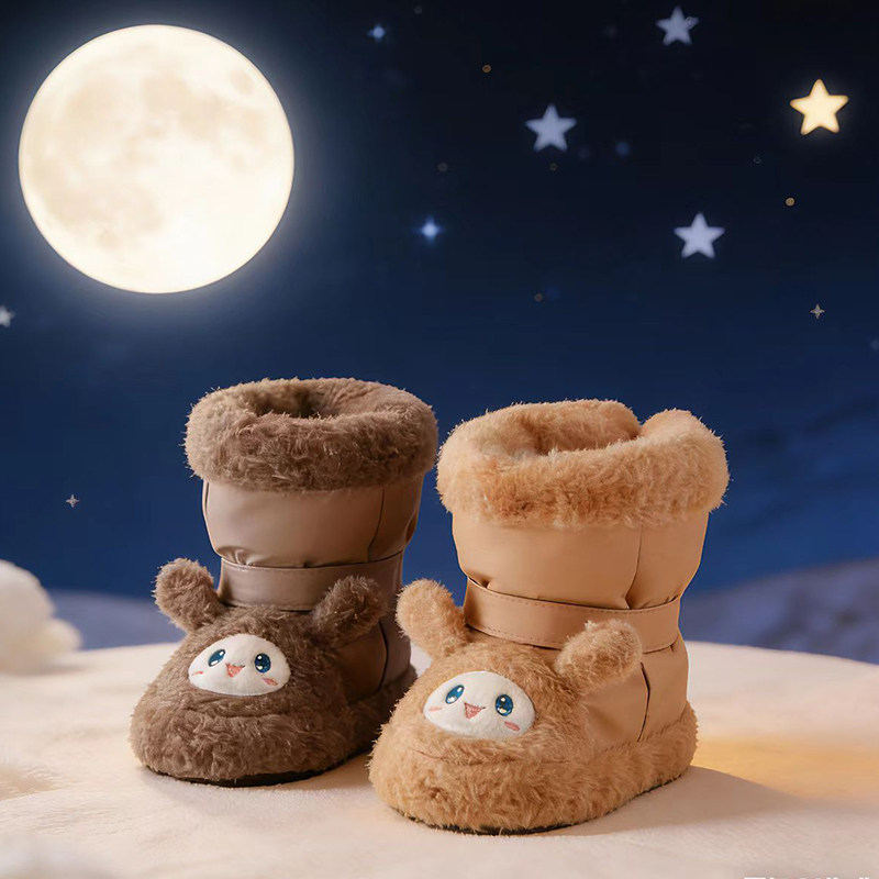 宝宝鞋冬季保暖棉鞋高帮长筒