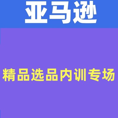 亚马逊大卖-精品选品内训专场亿级卖家分享选品成功之道学习资料