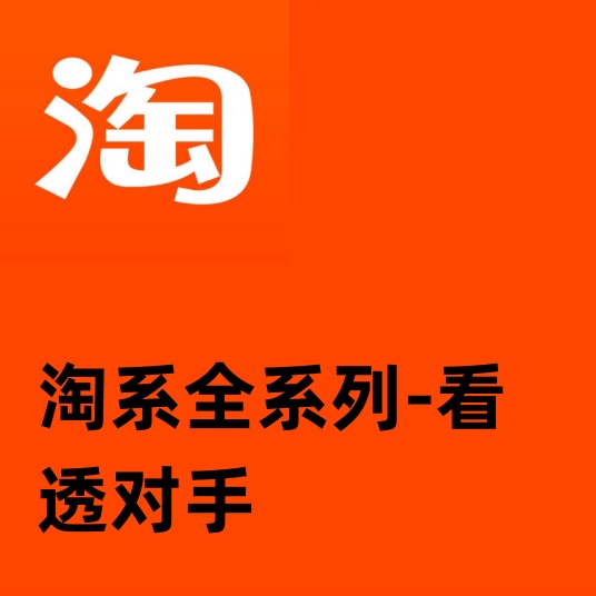 淘系全系列-看透对手自然会运营人货场点击率最优匹配流量转化率