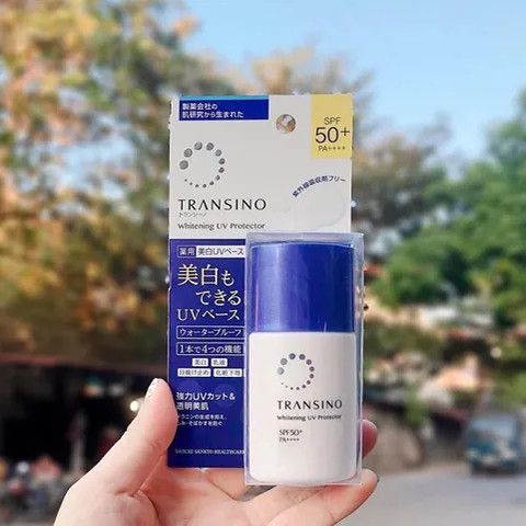 现货日本第一三共防紫外线transino传皙诺物理防晒乳隔离霜30ml