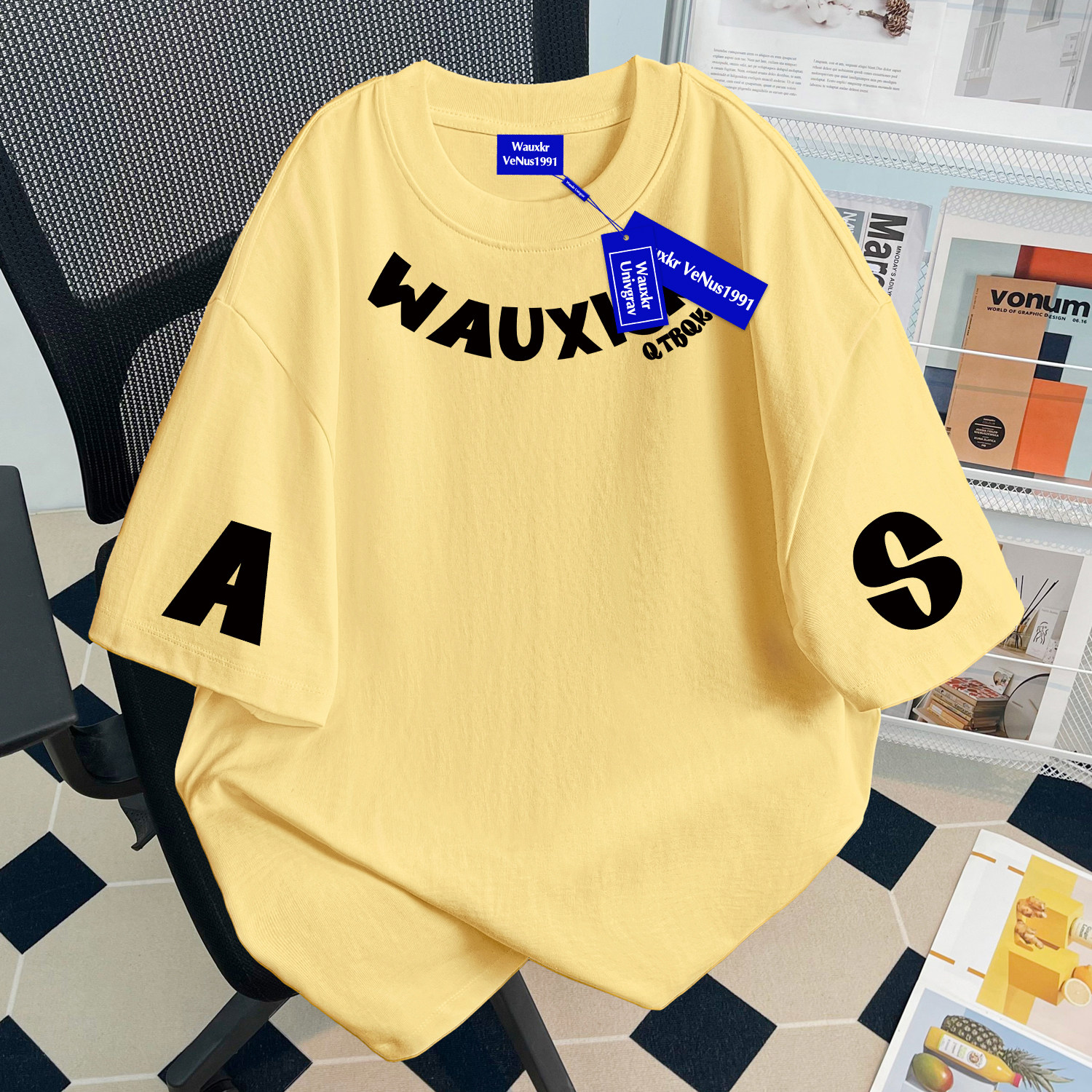 夏季新款男童100%纯棉短袖T恤简约英文字母印花中大童宽松上衣ins