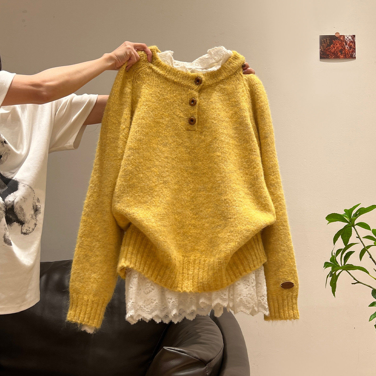 秋冬季穿搭长袖加厚针织毛衣外套女半高领蕾丝下摆内搭打底衫上衣,个性定制/设计服务/DIY,棉服工装,淘宝优惠券,粉丝福利购,淘宝优惠卷