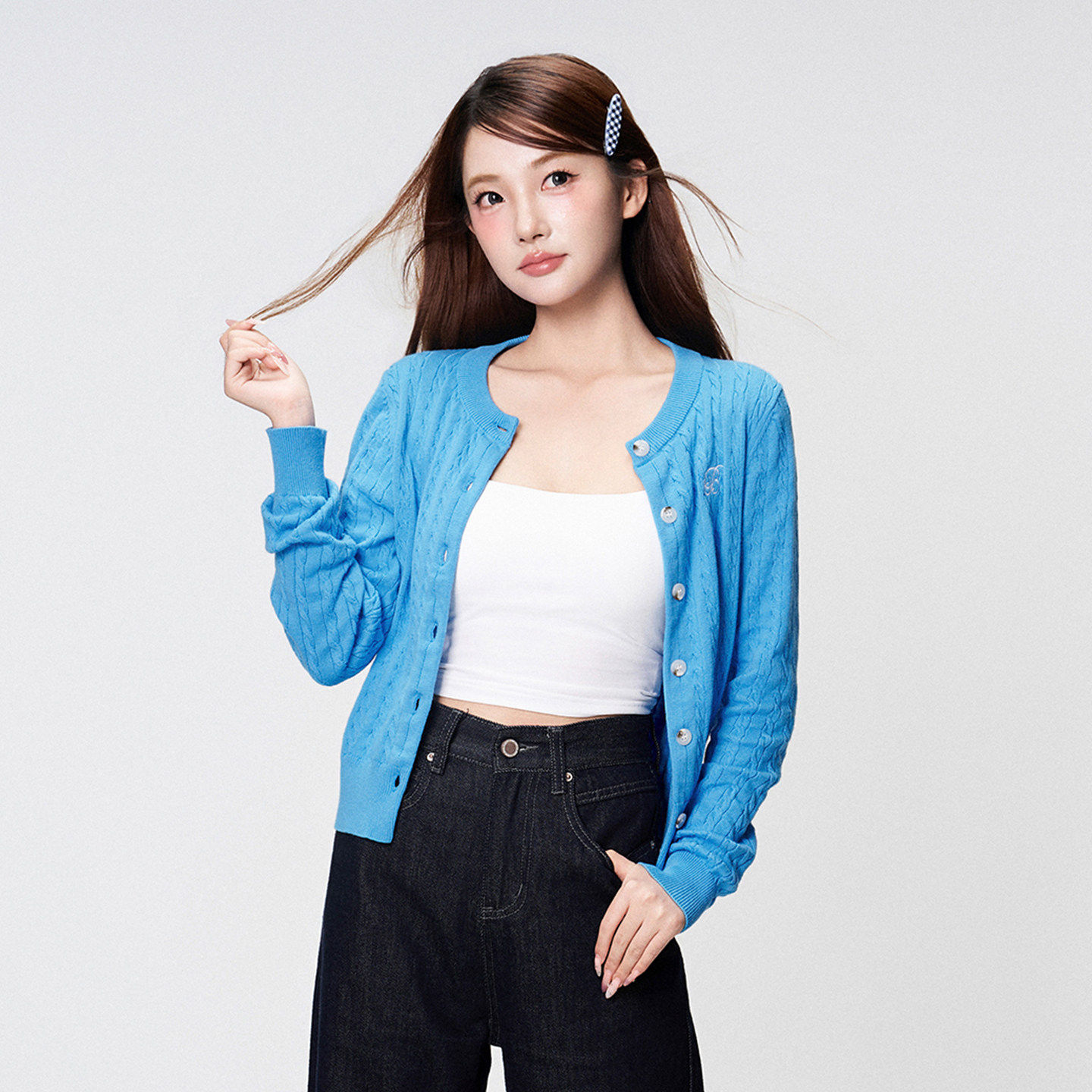 BUBBLELEY 秋季孔雀蓝慵懒风毛衣圆领外套刺绣针织显瘦休闲开衫女,个性定制/设计服务/DIY,棉服工装,淘宝优惠券,粉丝福利购,淘宝优惠卷