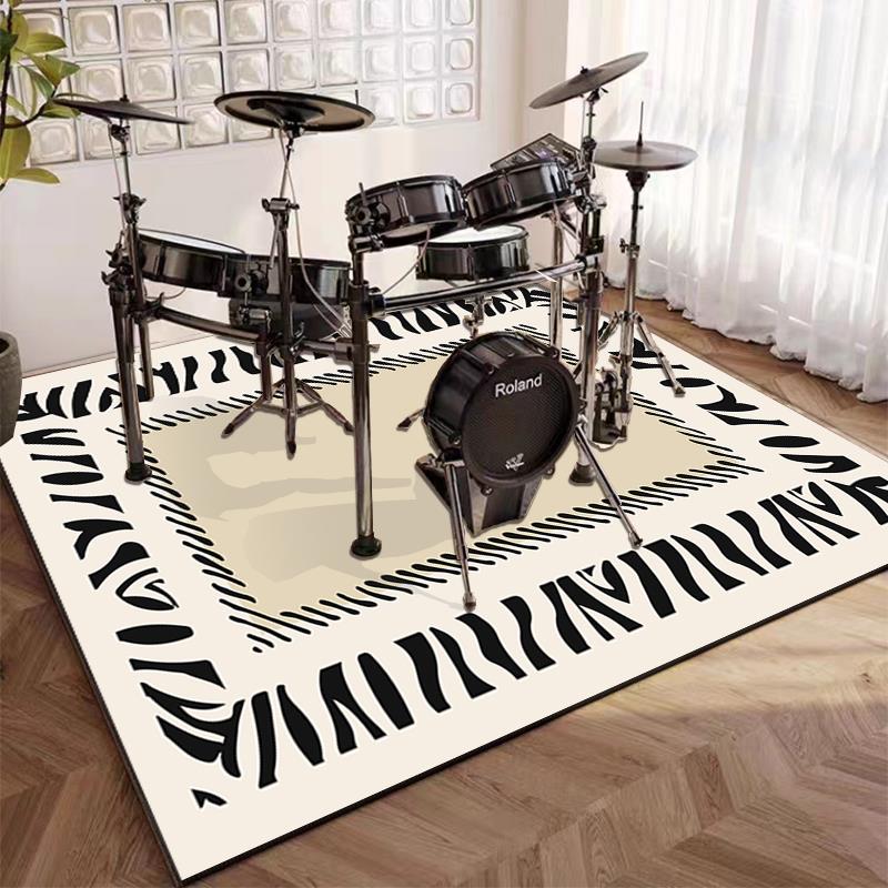 鼓套地毯床边卧室毛毯减震降噪钢琴乐器地板垫隔音家庭定制客厅毛