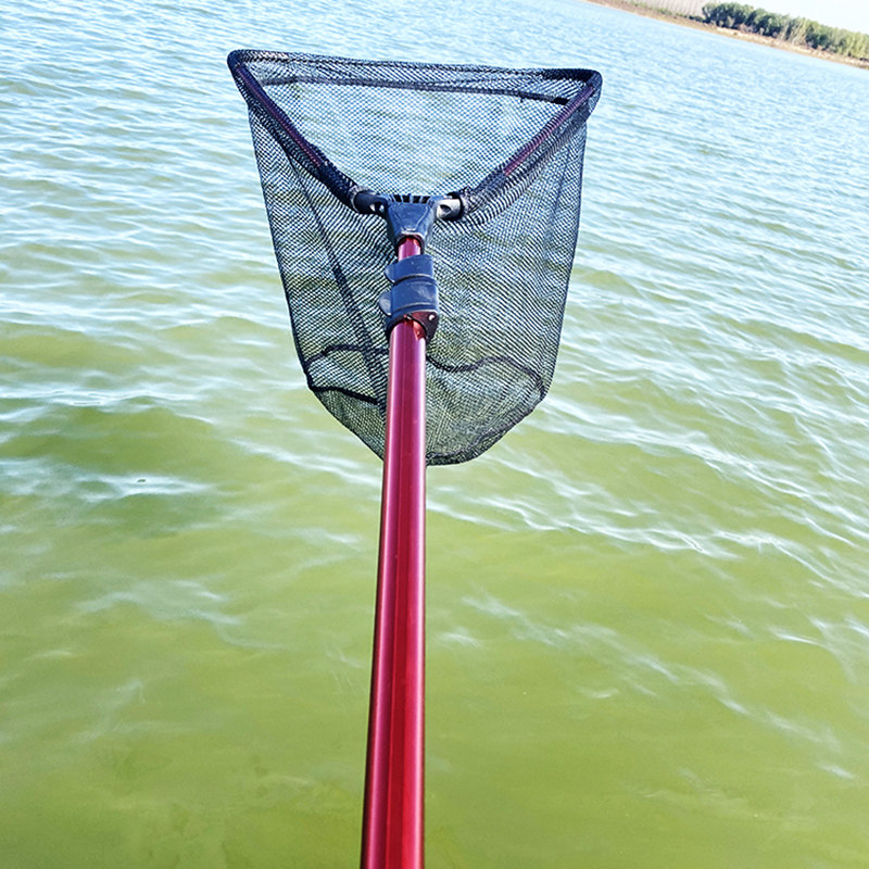 新品加厚铝合金钓鱼的抄网超硬全套套装渔具鱼捞可折叠鱼网兜超轻