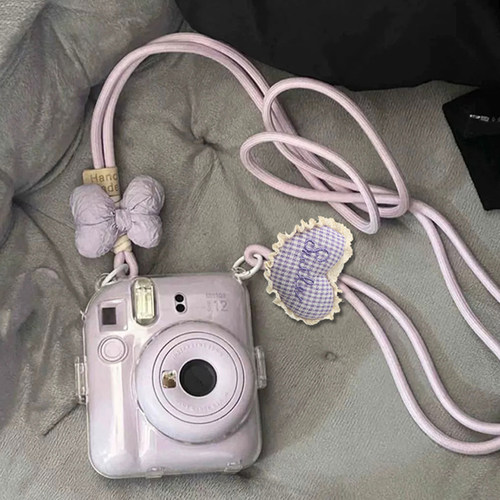 富士拍立得mini12/11保护壳收纳相机防摔保护套可爱斜挎硬壳配件