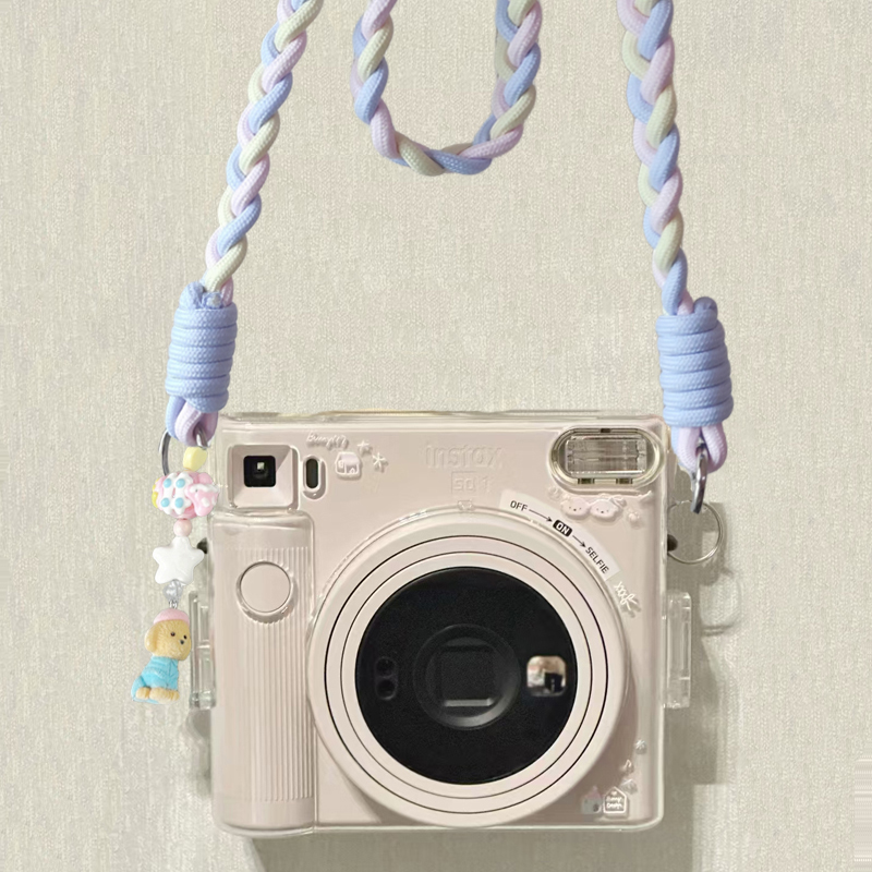 富士方形相机SQ1保护壳拍立得保护套sq 1透明壳水晶壳硬壳配件