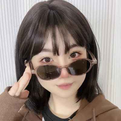 椭圆墨镜可套近视眼镜高清偏光太阳镜女士高级感防紫外线开车专用