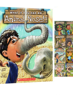 【正版】英文原版 What If You Had 系列 Animal Ears Teeth Feet T Rex 如果你有动物的眼睛鼻子牙齿耳朵学乐霸王龙3-6岁绘本