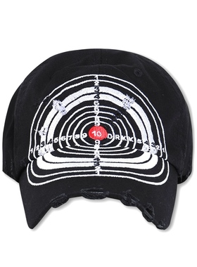 DRKK 叙利亚破坏靶心高订水洗做旧破坏鸭舌帽男女