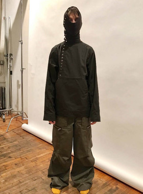 [DRKK]Jimenez 忍者面罩排扣冲锋衣机能暗黑小众设计外套夹克kiko