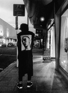 [DRKK]imons 16ss isolated heroes小众坎肩人像印花无袖黑色卫衣