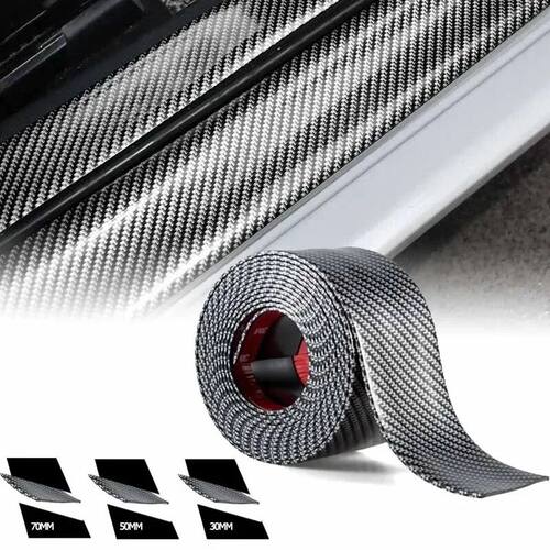Car Stickers Doorsill Bumper Threshold Step Carbon Fiber Pro