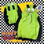 Invader Hoodies Cosplay Coat Anime Zim Costume Alien Jacket