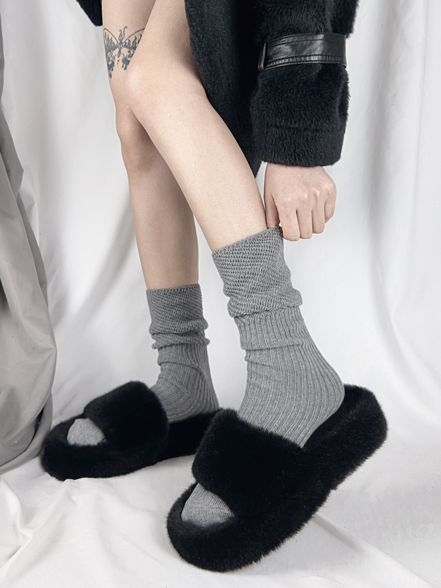 yangma袜日系镂空中筒袜