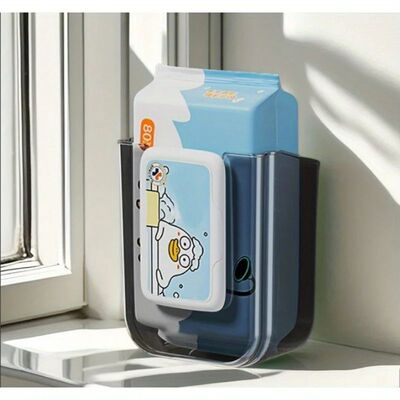 Wet wipe box Wall Mounted Wipe Tissue Organiser Box Self-Adh