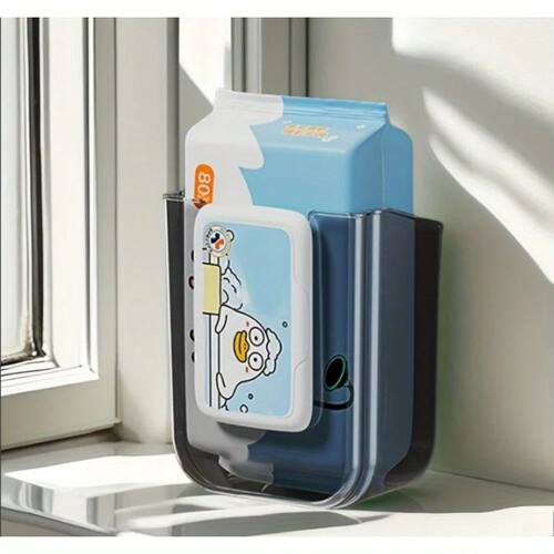 Wet wipe box Wall Mounted Wipe Tissue Organiser Box Self-Adh