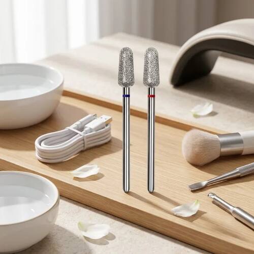 Professional Diamond Nail Drill Bit Peanut Shape Efficiently
