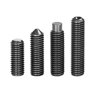 12.9级内六角无头紧定螺丝大全 凹端 平端 尖头 凸端顶丝机米螺钉