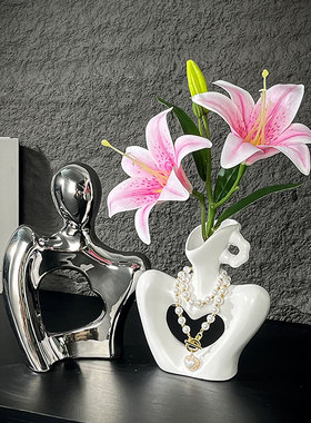 创意人体造型摆件艺术陶瓷花瓶