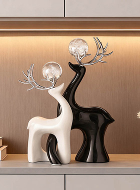 简约ins鹿摆件家居装饰品