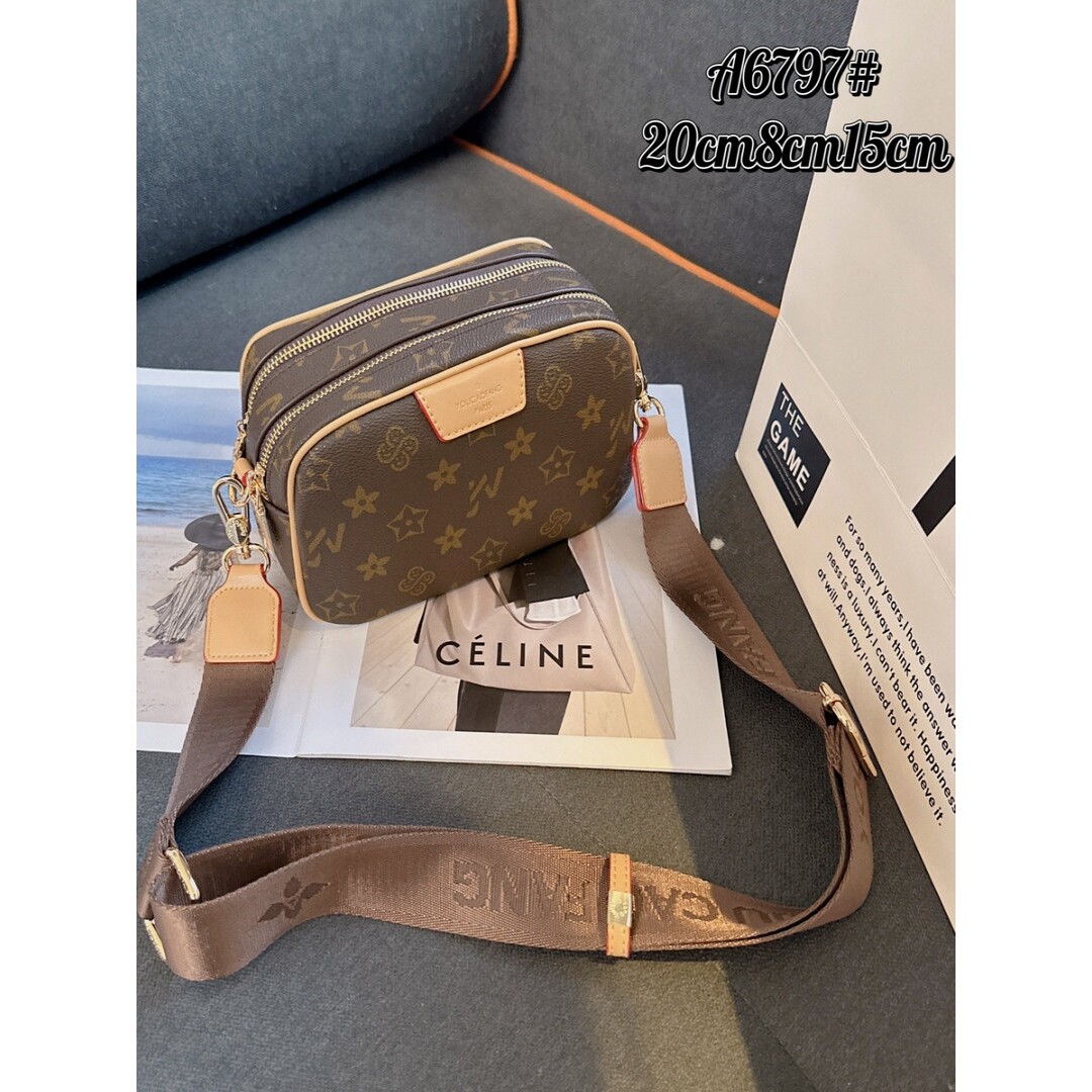 品牌正品网红女包新款高品质相机包时尚百搭单肩斜挎包复古小方包
