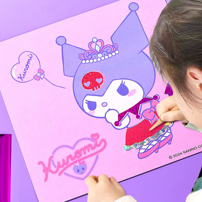 库洛米女孩材料儿童玩具粘贴画2024新款网红爆款,玩具/童车/益智/积木/模型,手工创意粘贴类,淘宝优惠券,粉丝福利购,淘宝优惠卷