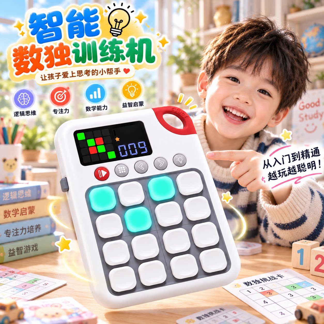 数独游戏机儿童益智思维训练玩具