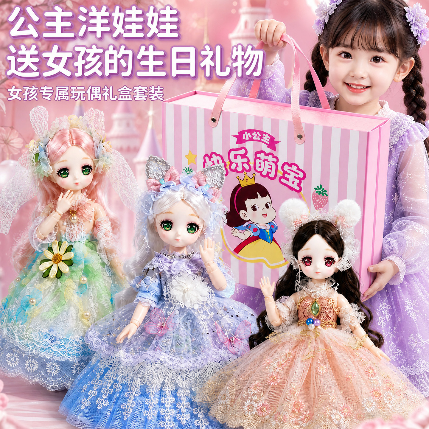 洋娃娃玩具女孩公主女童生日礼物