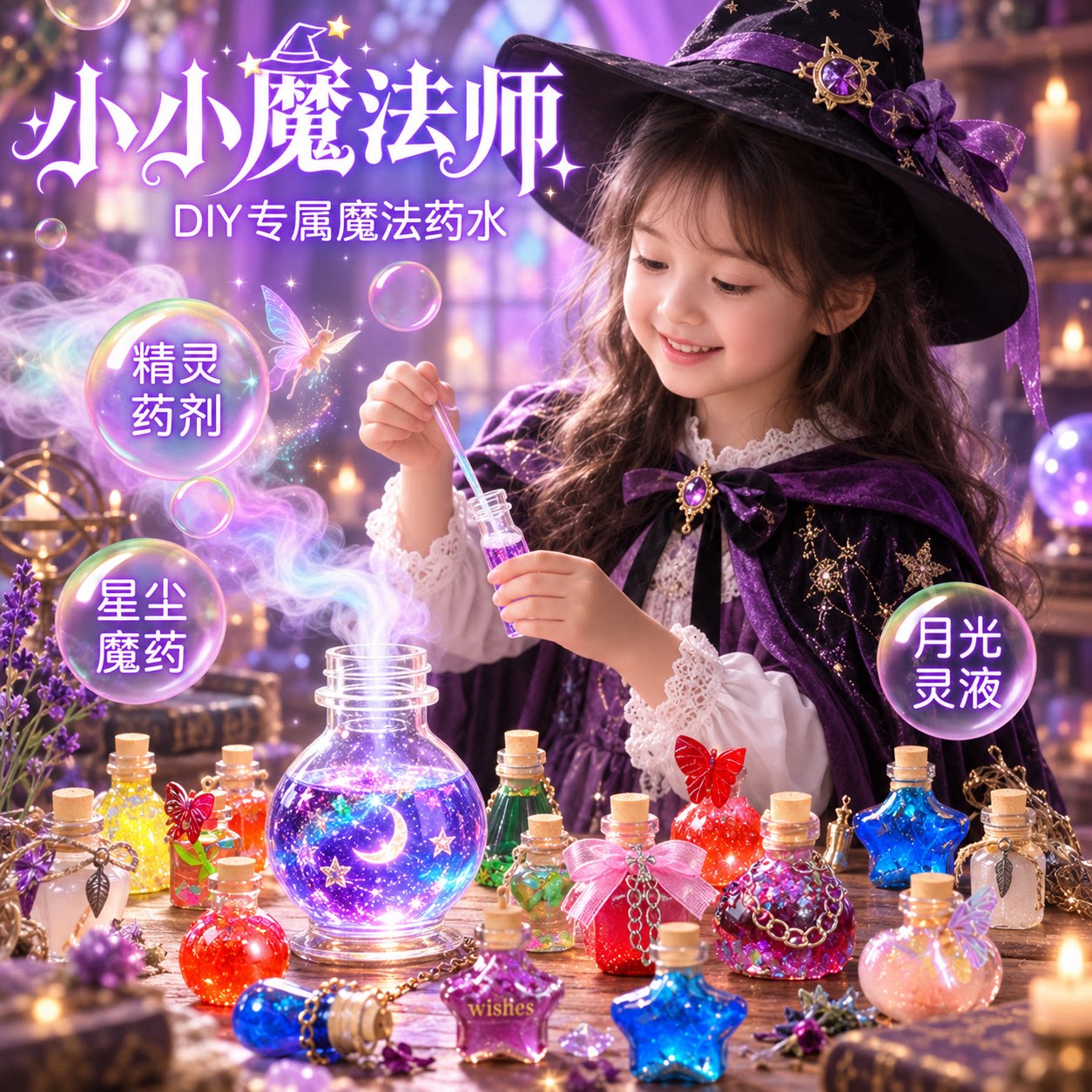 儿童魔法盒子女巫的魔法药水玩具图片