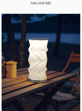 NigaHome可折叠书房台灯USB口简约摆件卧室床头灯礼品46165047052