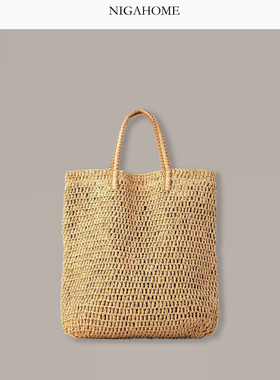 NigaHome 编织包袋外出单肩包手提袋子简约购物袋 14504500010