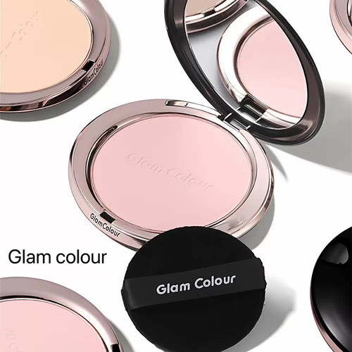 GlamColour大粉饼21克绒雾定焦散粉轻透锁妆通勤学生哑光