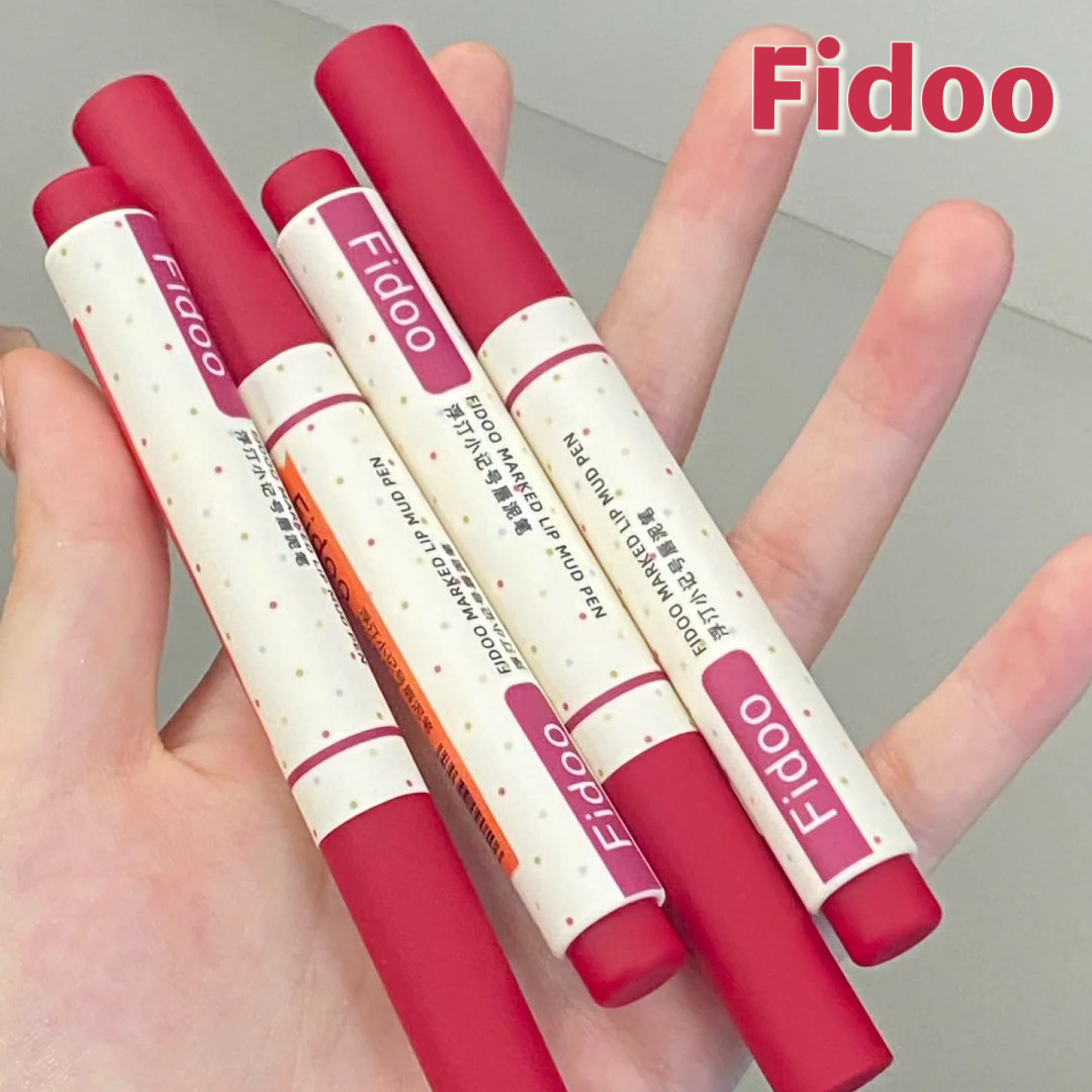 Fidoo浮汀小记号唇泥笔 空气感柔雾滋润02唇膏口红笔学生平价04