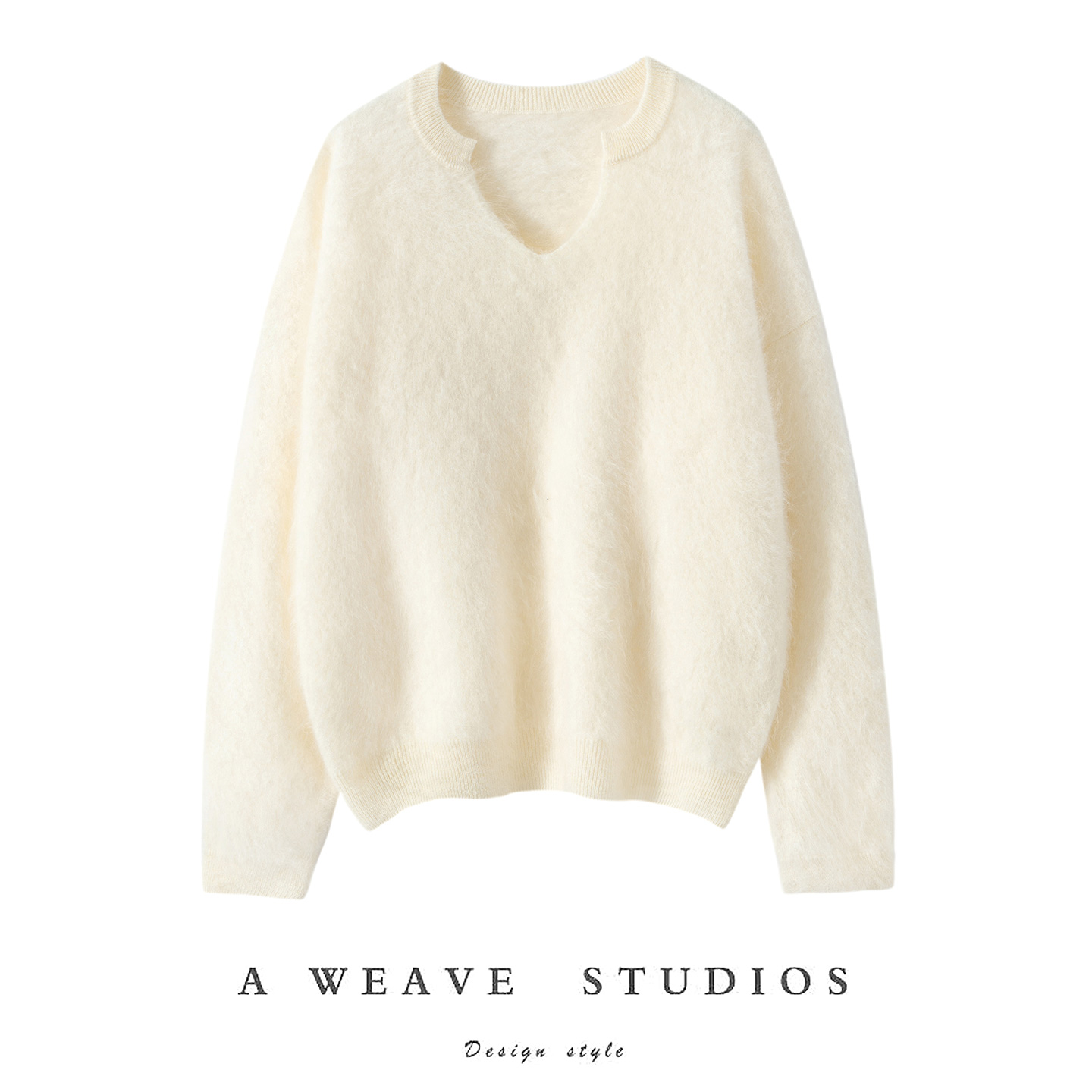 100%纯山羊绒衫女高级感拉绒