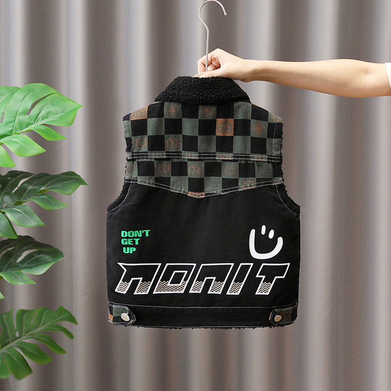 韩版冬季加绒马甲羊羔绒坎肩