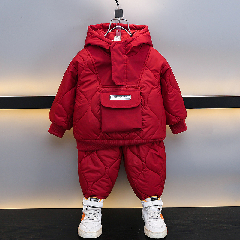 男童冬装套装2025新款两件套套装