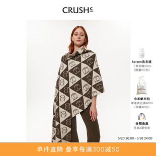 2023早秋新品 CRUSHCollection 泰迪绒logo披肩